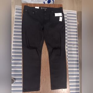 Original Use Black Slim Taper Distressed Jeans Mens Size 40x32